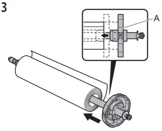 Canon GP 300 Graphics Printer - Roll Holder 3