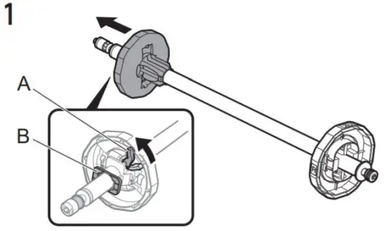 Canon GP 300 Graphics Printer - Roll Holder