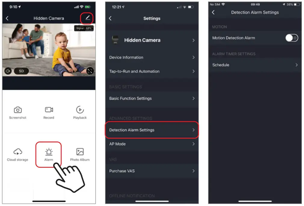 Brookstone BKWIFICAMWL1 WiFi Hidden Security Camera - Motion Detection