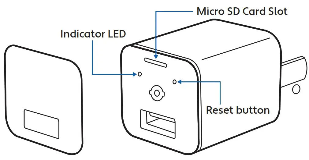 Brookstone BKWIFICAMWL1 WiFi Hidden Security Camera - PRODUCT CONFIGURATION 2