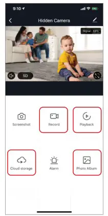 Brookstone BKWIFICAMWL1 WiFi Hidden Security Camera - Video Recording
