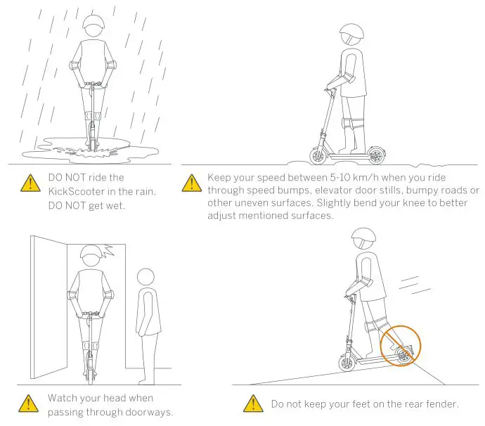 Ninebot Kick Scooter - Warning 1