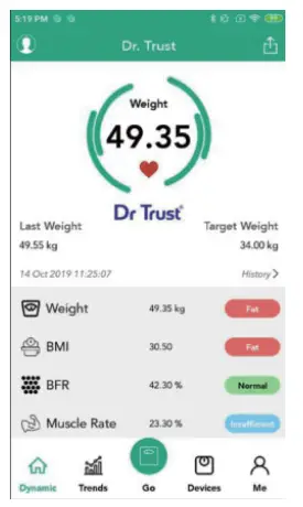 Pairing the Scale with Smartphone