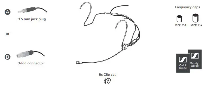 SENNEISER HSP 2 Head-Worn Microphone Beige 1