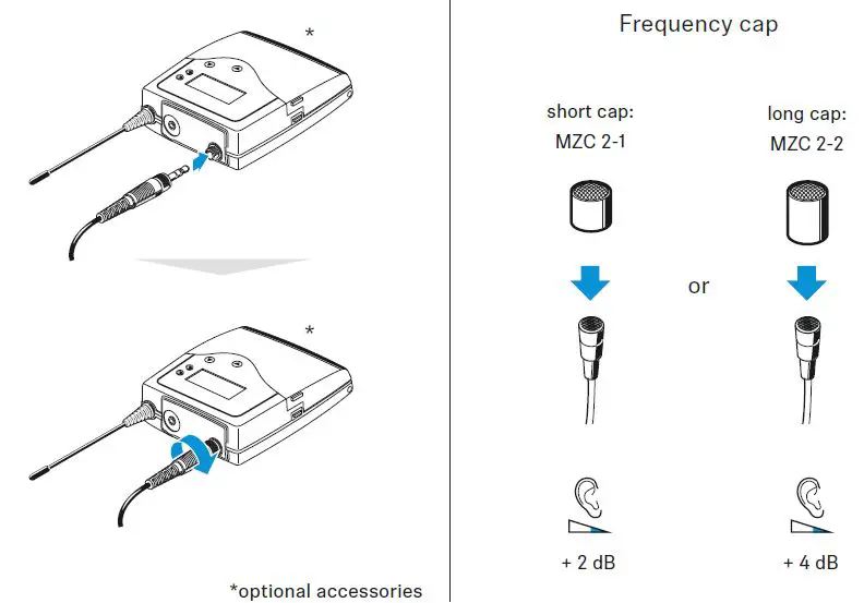 SENNEISER HSP 2 Head-Worn Microphone Beige 2