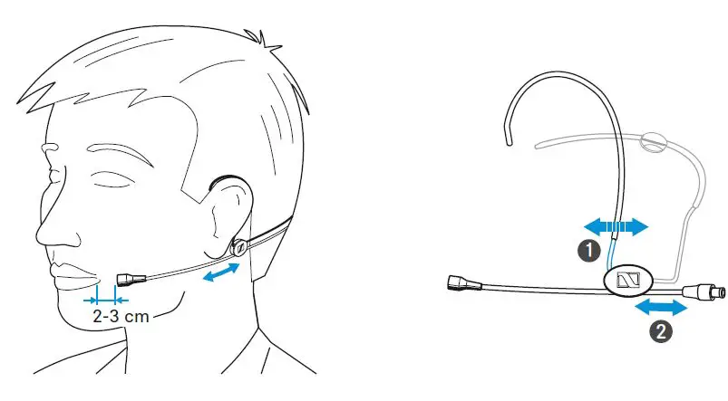 SENNEISER HSP 2 Head-Worn Microphone Beige 5