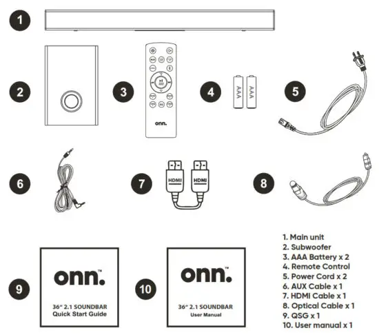 Freewings Digital Technologies FW1822SBAR 36-Inch 2.1 Soundbar - figure 5