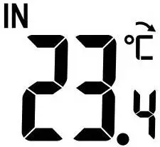 FIG 13 Indoor temperature display