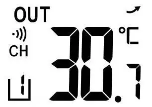 FIG 14 Outdoor temperature display