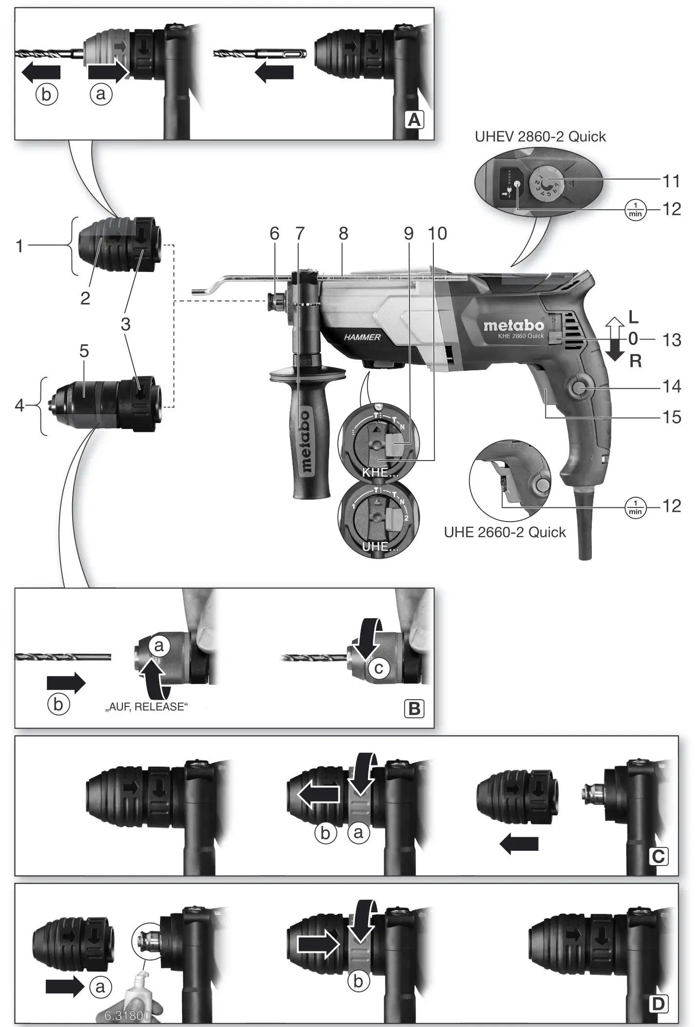 metabo KHE 2660 Unboxing Combination Hammer - overview