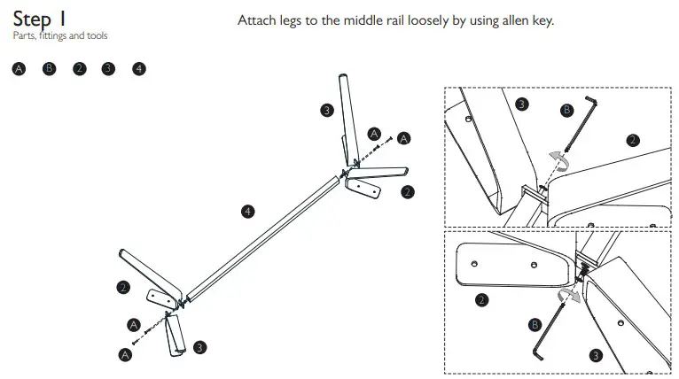 JOHN LEWIS Arc Metal Table Product assembly