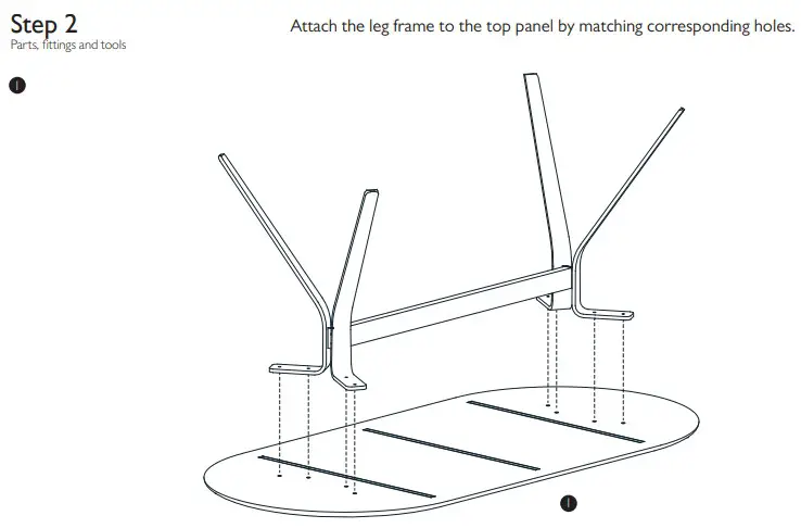 JOHN LEWIS Arc Metal Table Product assembly2