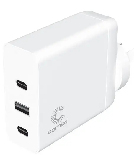 comsol WCC90WH 90W USB-C Wall Charger-PROD
