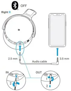 FIG 13 Using the Audio Cable