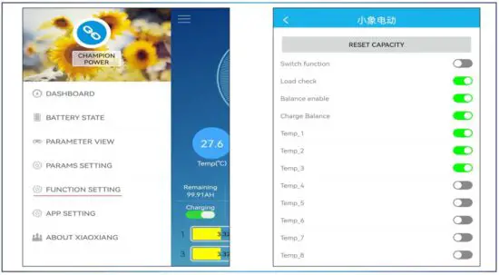 FIG 18 Function settings