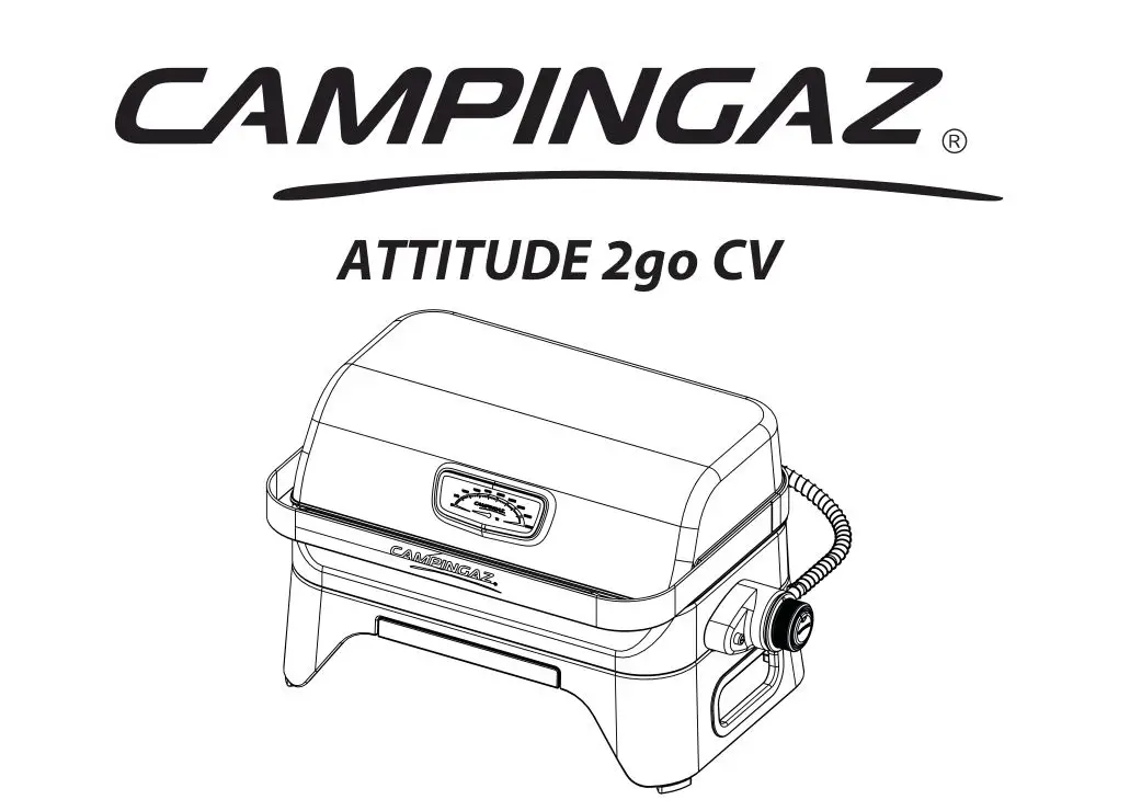 CAMPINGAZ 2go CV ATTITUDE Barbecue (Black) Instruction Manual