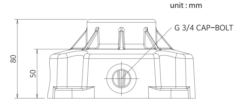Hanwha Techwin SBP 302CMB Back Box - Product Outline