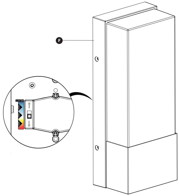 artika OUT-DIC-HD2BL Dixon LED Wall Light - 12