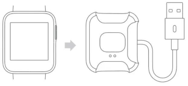 Xiaomi Communications A48589 Watch Lite GPS Smart Watch - Charging