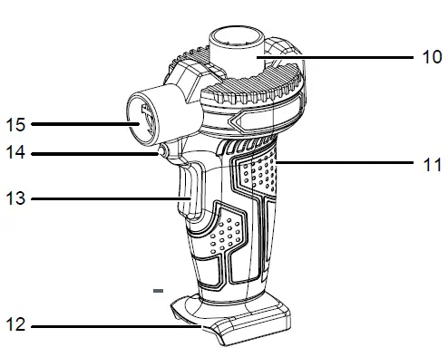 Cordless air pump PCPS 12-20V