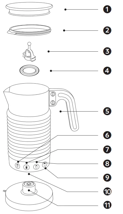 NESPRESSO 4192-GB Aeroccino 4 Milk Frother - fig1
