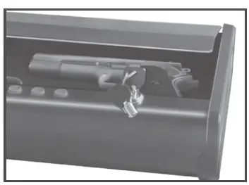 SentrySafe QAP1BLX Biometric Pistol Safe fig 9