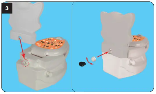 JAMARA 460955 Meine Kleine Small Cat Toilette - Verletzungen vermeiden 3