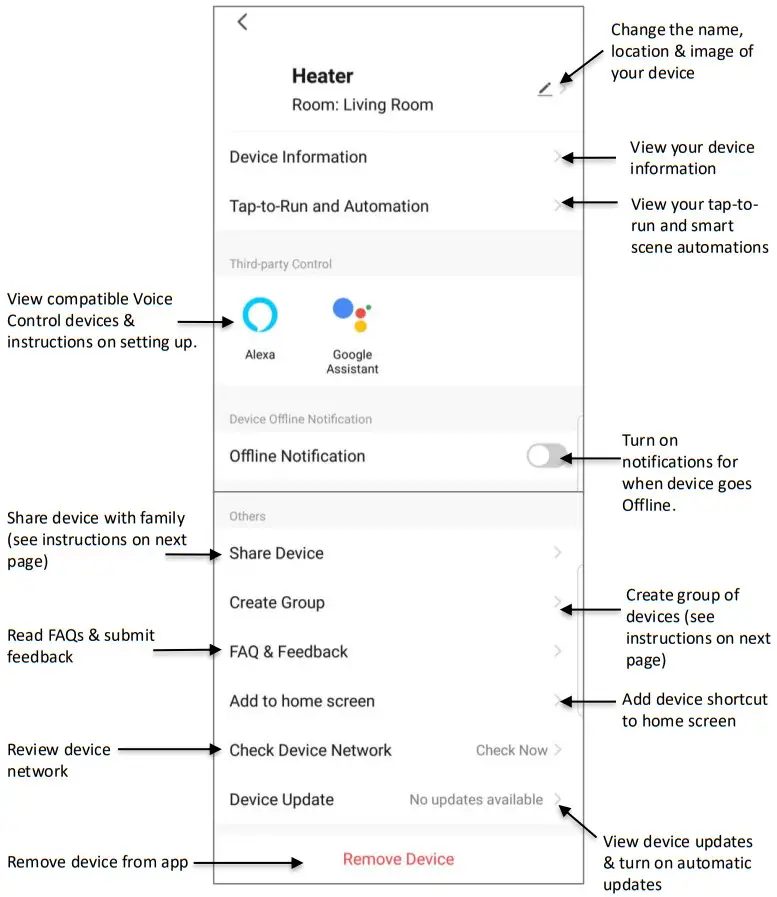 Goldair GCTF370 101cm Electronic Tower Fan with WiFi - Fig 28