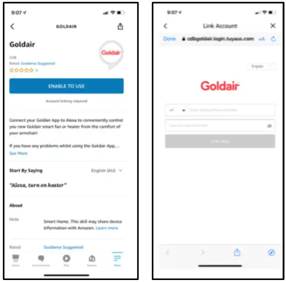 Goldair GCTF370 101cm Electronic Tower Fan with WiFi - Fig 35