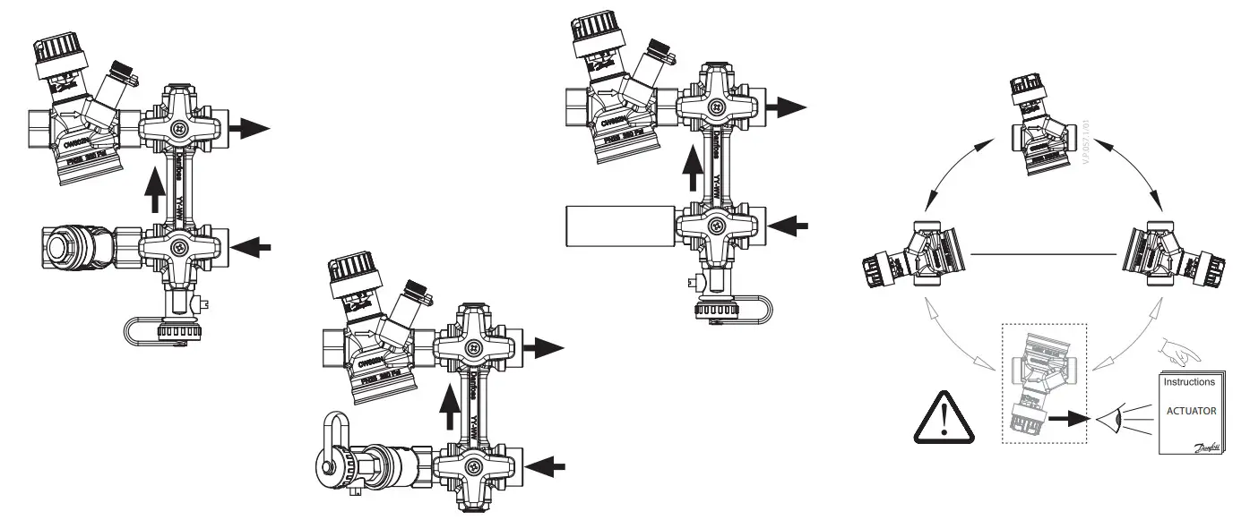 Danfoss AB QM 4 0 Flexo Flexible PICV connection set for Fan Coil Units - figure 1