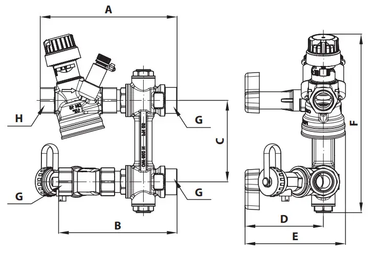 Danfoss AB QM 4 0 Flexo Flexible PICV connection set for Fan Coil Units - figure 17