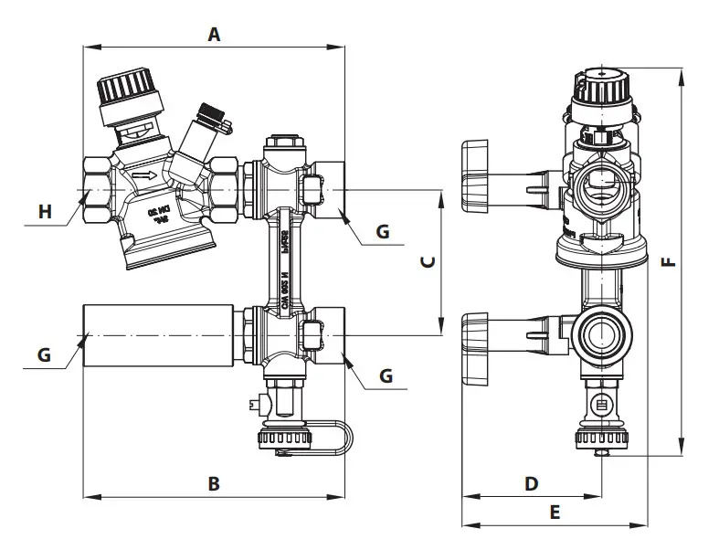 Danfoss AB QM 4 0 Flexo Flexible PICV connection set for Fan Coil Units - figure 18
