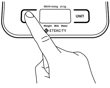 ETEKCITY Digital Kitchen Scale - Power Off
