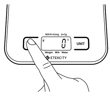 ETEKCITY Digital Kitchen Scale -zero automatically