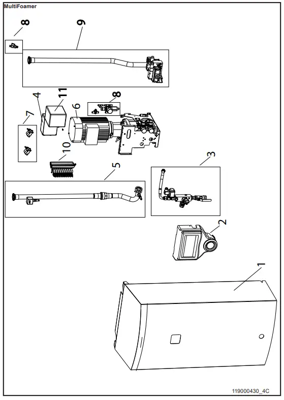 Nilfisk FOOD 110006171J Multi Foamer Inox - fig 1
