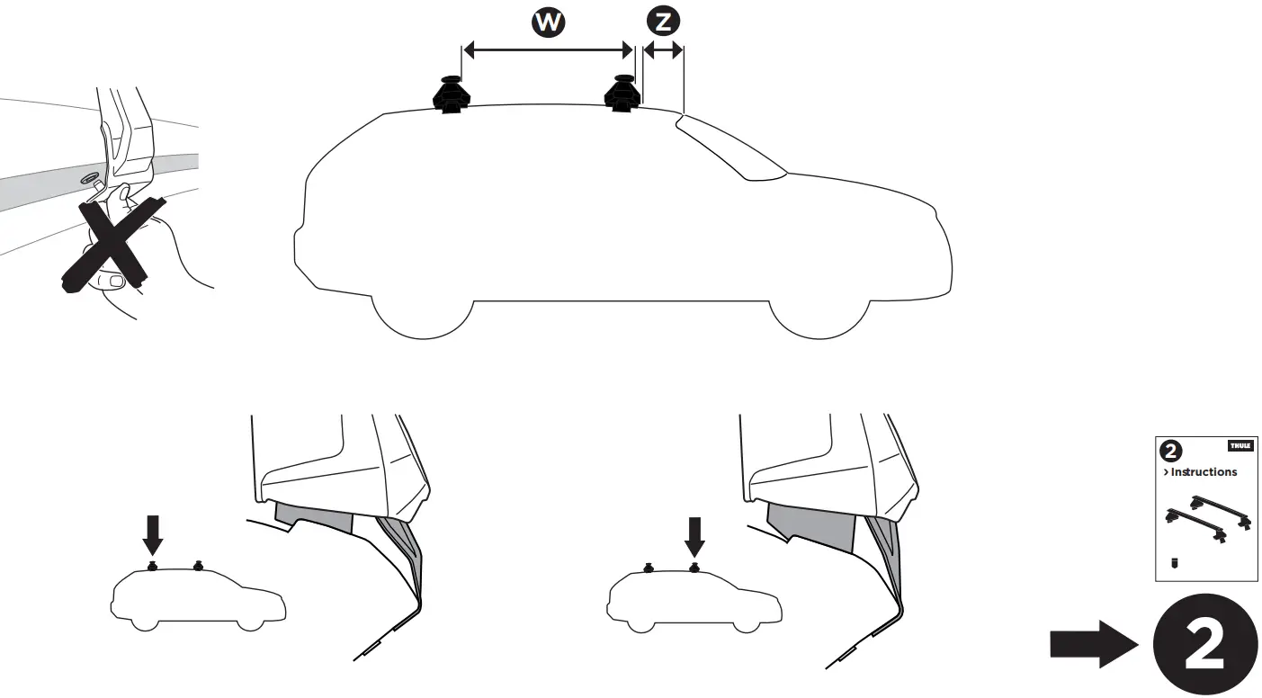 THULE 145293 Roof Evo Clamp Fitting Kit - Parts List 1