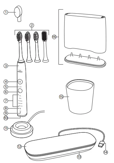 Philips HX9954-56 Rechargeable Electric Power Toothbrush 1