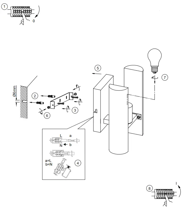 sohail-LED-wall-light-natural-wood-rustic-matt-black-1-flame-hallway-living-room-fig-3
