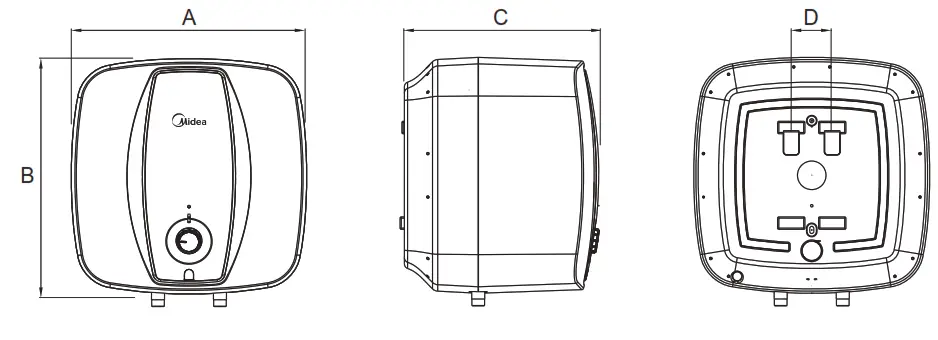 Midea D15-20VA Storage Electric Water Heater - Fig2