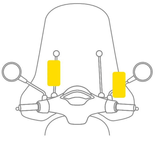 LAMPA 91570 Universal Smartphone Holder for Scooter -