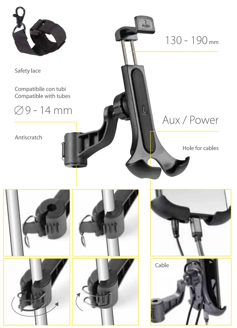 LAMPA 91570 Universal Smartphone Holder for Scooter - Fig