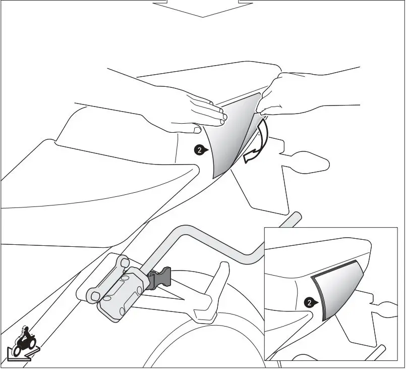 SW-MOTECH BC.HTA.01.740.31201 Saddlebag Set for Honda Instruction Manual - Fastening