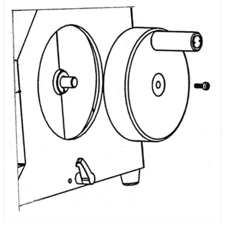 Install the handwheel