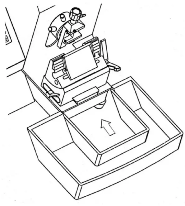 Install the removeable waste tray