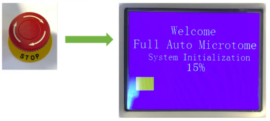 How to use the emergency STOP button