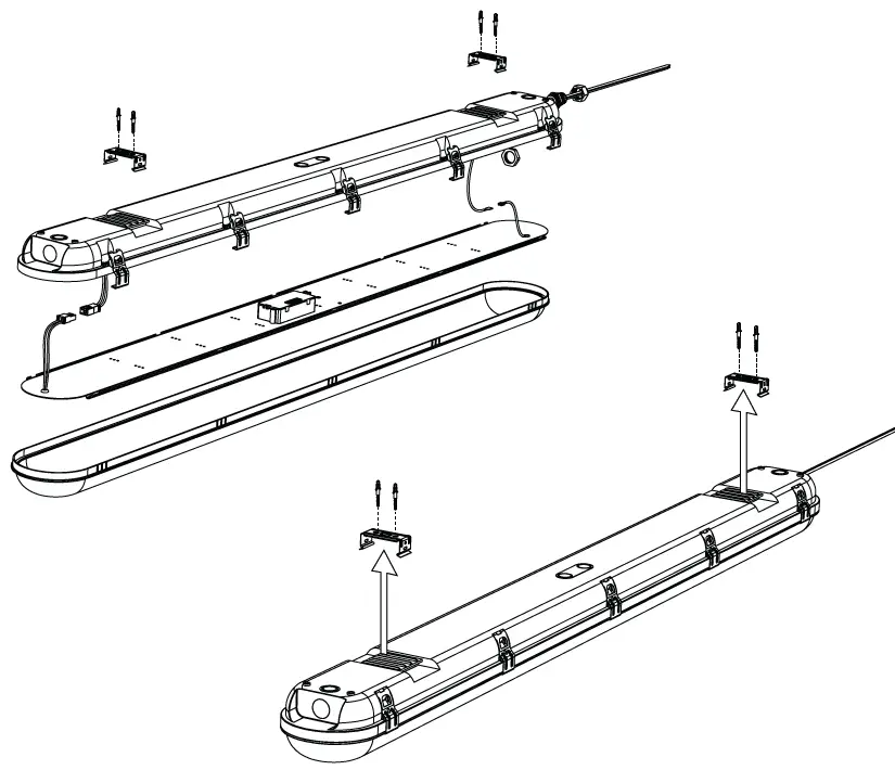 superbrightleds com VTS4D-K1 Series Vapor Tight Linear LED Light 3