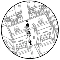 Attaching the centre trim between appliances Figure 3