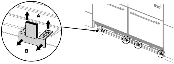 Installing the toe kick Figure 1