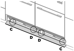 Installing the toe kick Figure 2