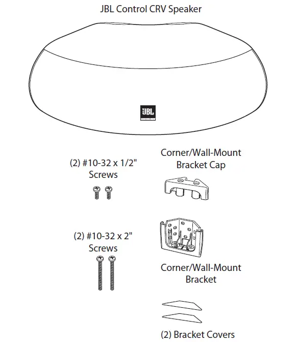 JBL Professional Control CRV-WH High Design Indoor-Outdoor Professional Loudspeaker-1